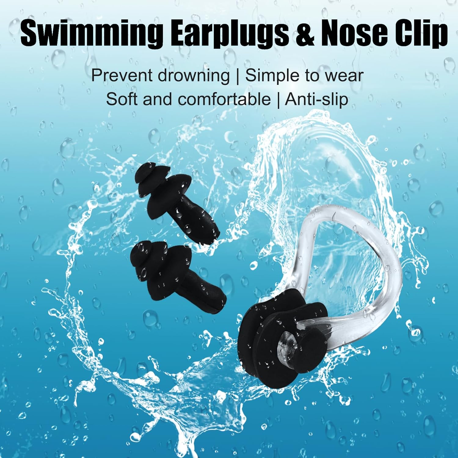 2 Pack Kids Swim Caps Age 3-8, Durable Silicone Swimming Cap with 3D Ear Pockets